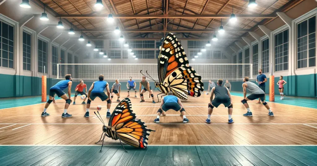 butterfly volleyball drill
