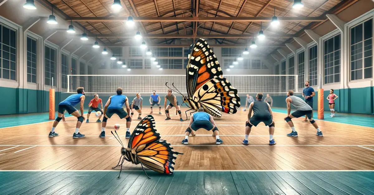 butterfly volleyball drill