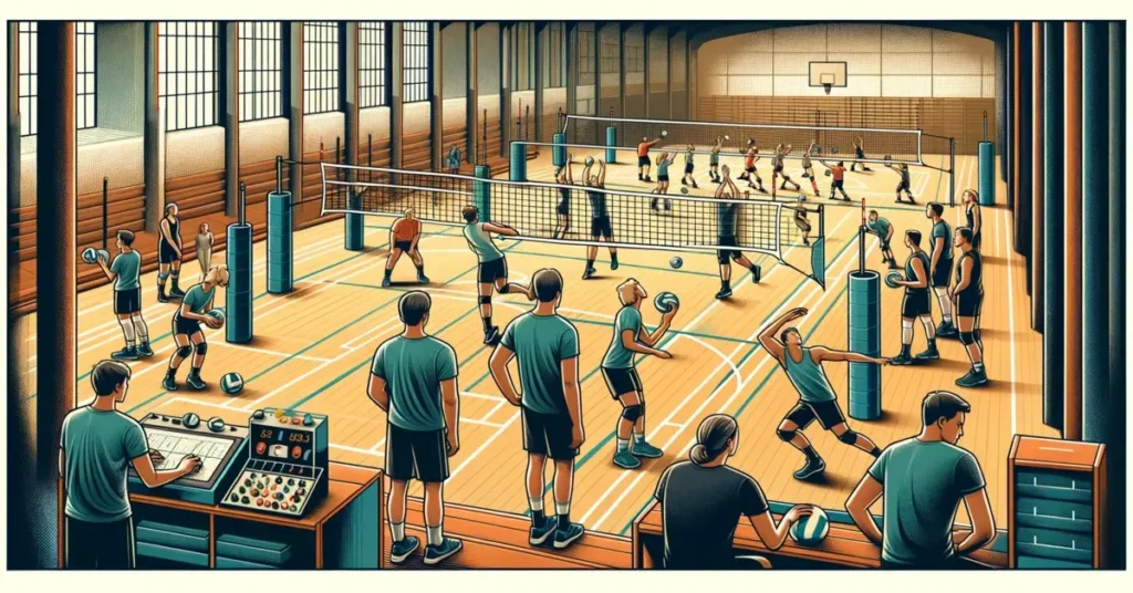 Volleyball Tryout Drills: Essential Exercises for Selection Success in 2026 1 volleyball tryout drills scenery with several stations