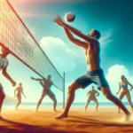 beach volleyball how to set feature