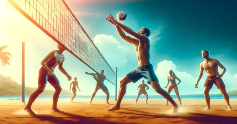 beach volleyball how to set feature