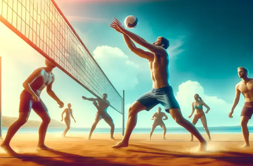 beach volleyball how to set feature