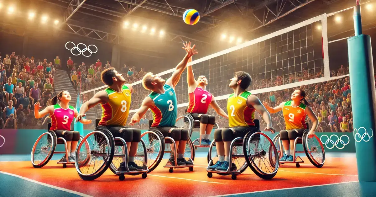 special olympics volleyball team header