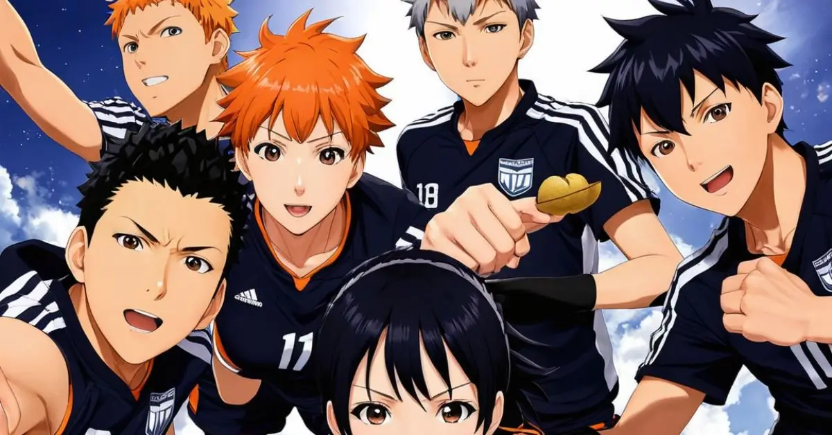 40+ Haikyuu Volleyball Wallpapers: You'll Want Them All! 1 Haikyuu Volleyball Wallpaper: Hinata and his team