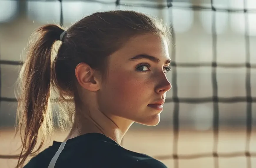 Latest Articles 2 female volleyball player with volleyball hairstyles for thin hair