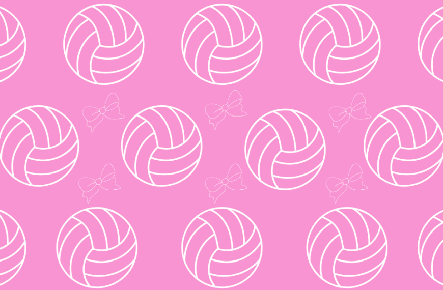 Latest Articles 2 cute volleyball wallaper with pink background and volleyballs and bows